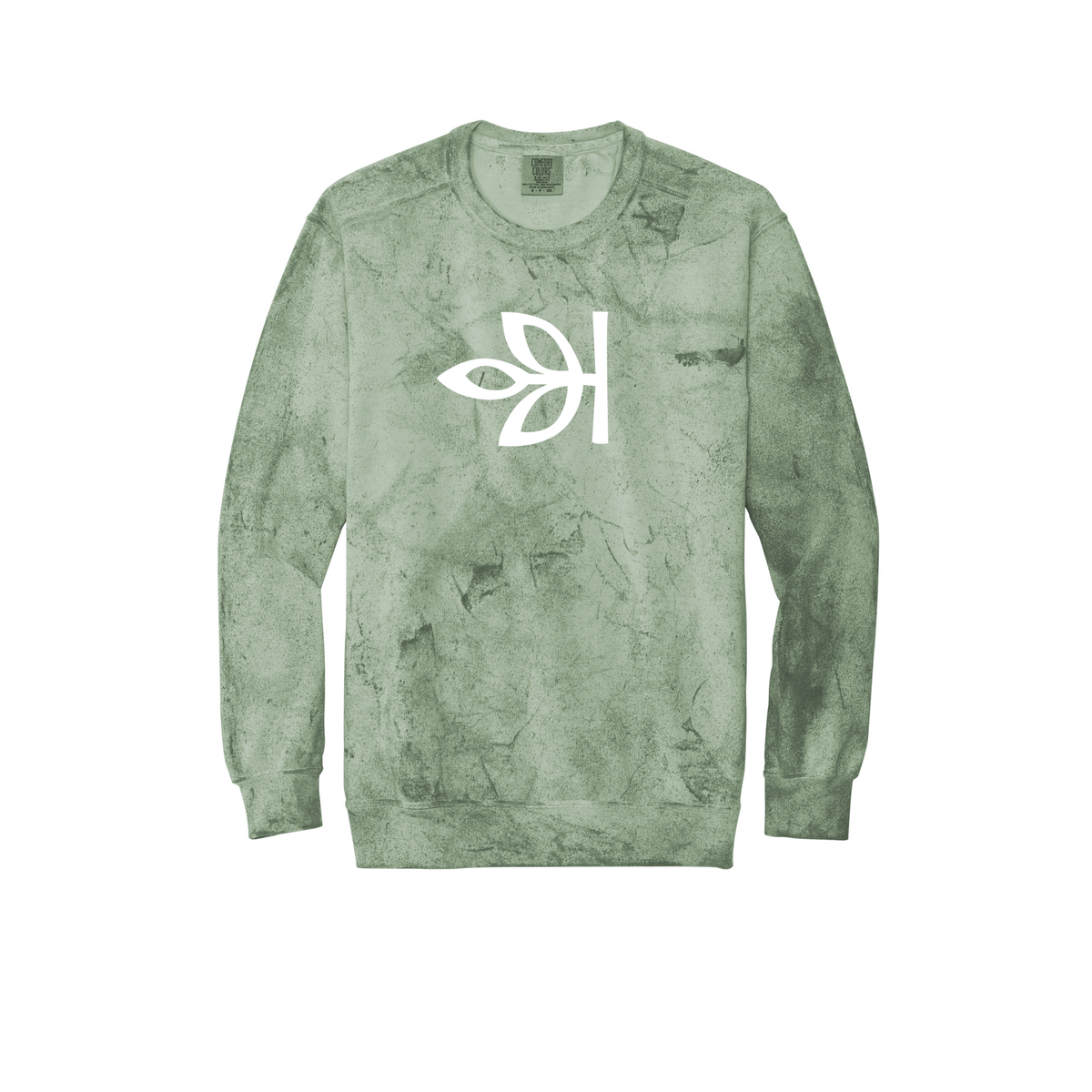 Unisex Ancestry® White Leaf Color Blast Crewneck