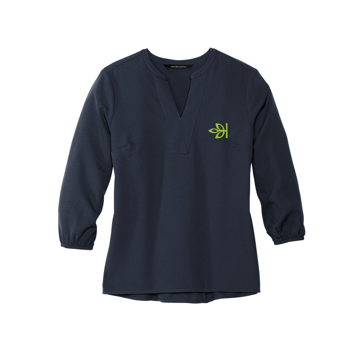 Women's Stretch Crepe 3/4-Sleeve Ancestry® Blouse
