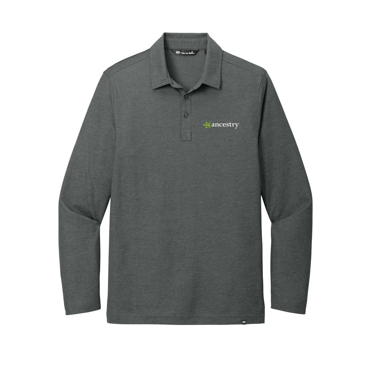 TravisMathew Oceanside Heather Long Sleeve Polo