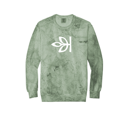 Unisex Ancestry® White Leaf Color Blast Crewneck