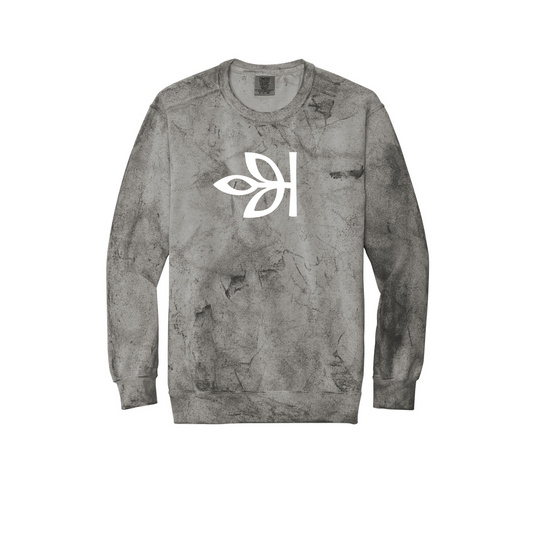 Unisex Ancestry® White Leaf Color Blast Crewneck