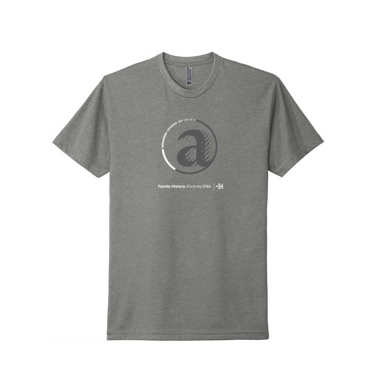 Ancestry Discover, Preserve, Share V4 T-Shirt - Stone/ Gray