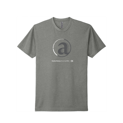 Ancestry Discover, Preserve, Share V4 T-Shirt - Stone/ Gray