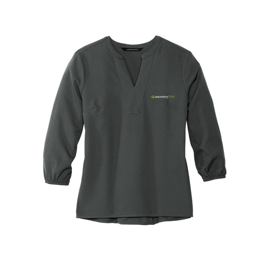 Women's Stretch Crepe 3/4-Sleeve Ancestry® Blouse