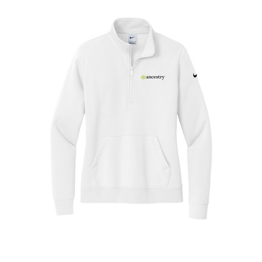 Women's Nike Club Fleece Sleeve Swoosh 1/2-Zip Ancestry® Pullover - 7 Colors