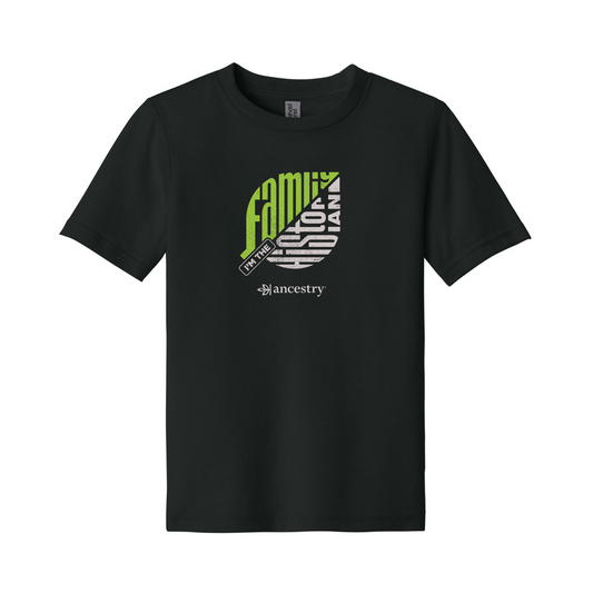 Ancestry Family Historian Leaf Youth T-Shirt