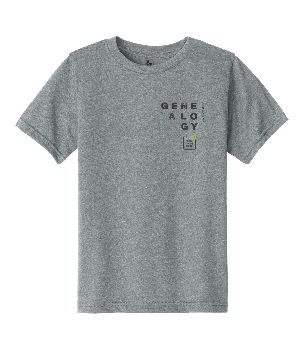 Genealogy is my Happy Place Youth T-Shirt