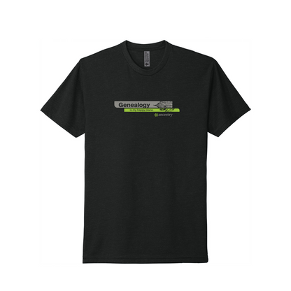 Ancestry Geneology is my Happy Place T-Shirt - Black
