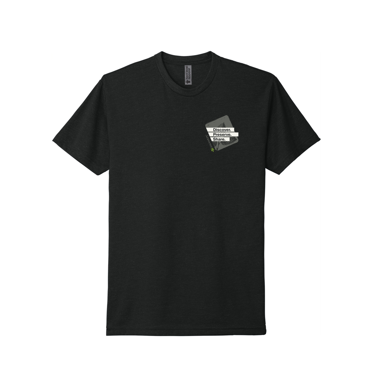 Ancestry Discover, Preserve, Share V2 T-Shirt - Black