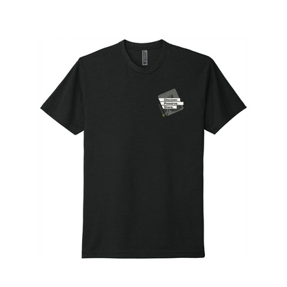 Ancestry Discover, Preserve, Share V2 T-Shirt - Black