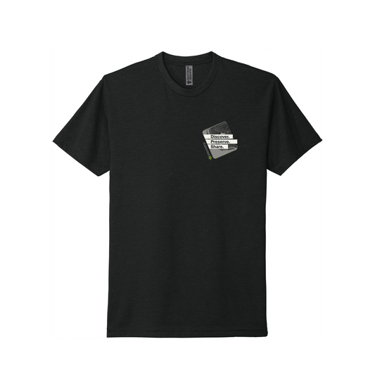 Ancestry Discover, Preserve, Share V3 T-Shirt - Black