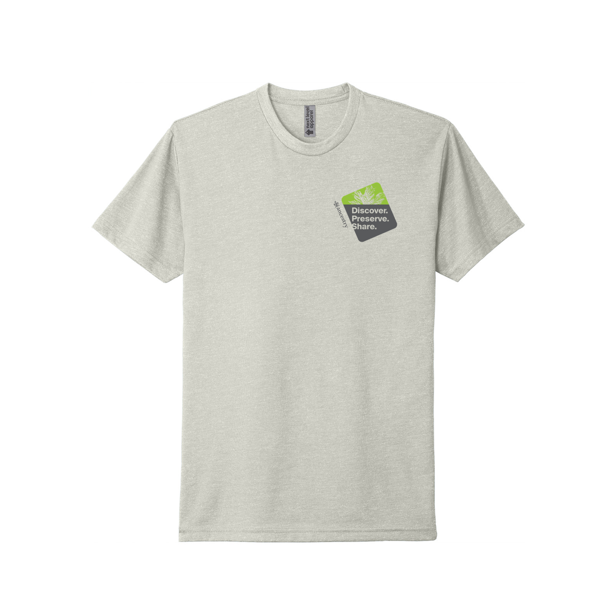 Ancestry Discover, Preserve, Share V4 T-Shirt - Sand