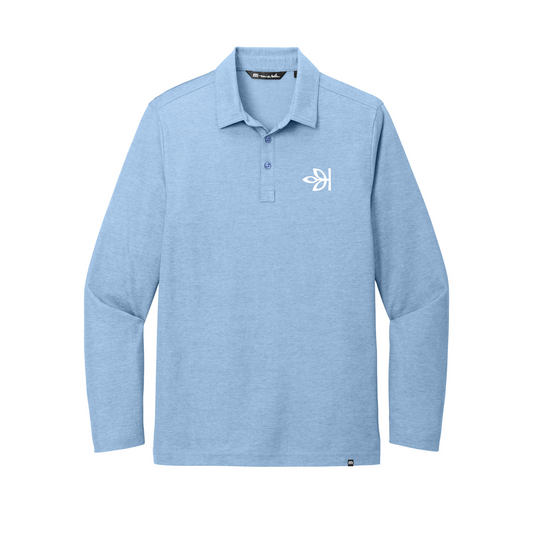 TravisMathew Oceanside Heather Long Sleeve Polo