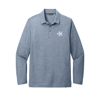 TravisMathew Oceanside Heather Long Sleeve Polo